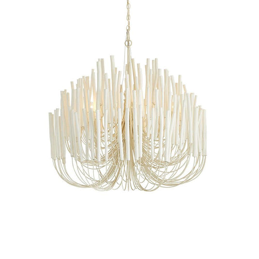 Modern White Black Chandelier