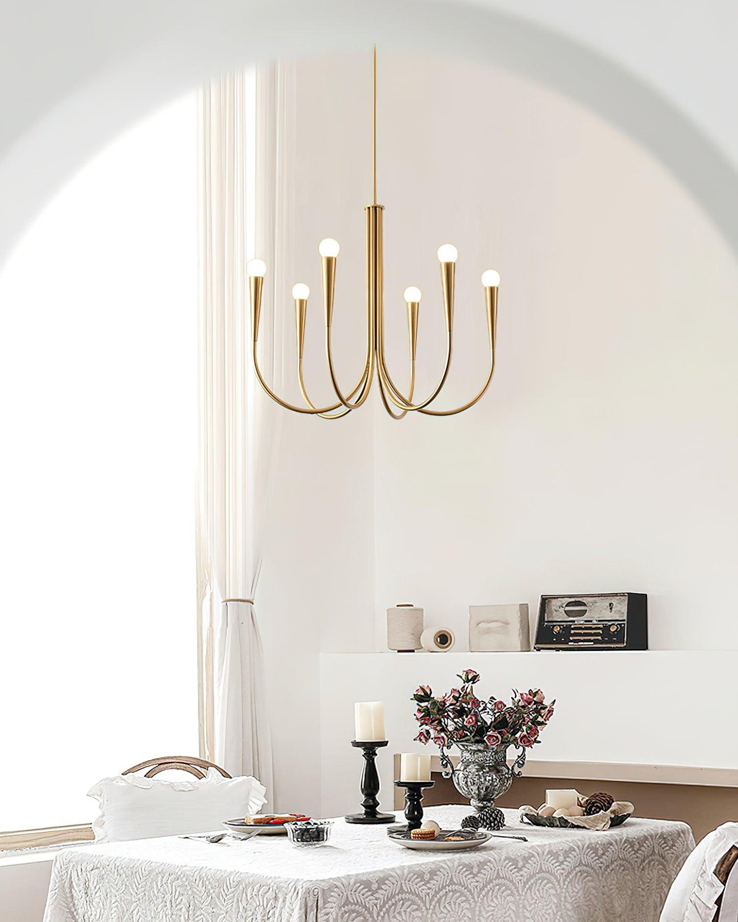 Arm Chandelier with Elegant