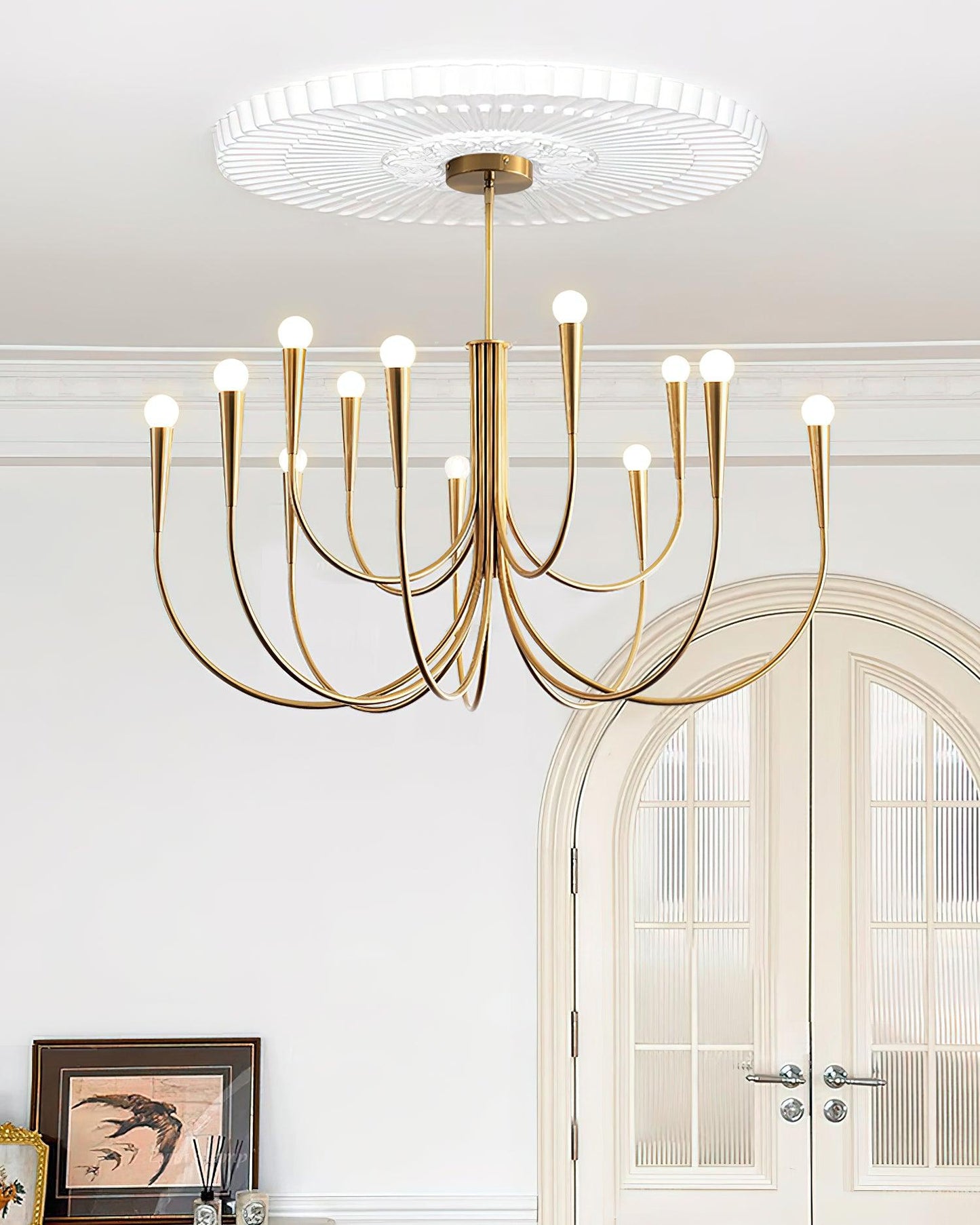 Arm Chandelier with Elegant
