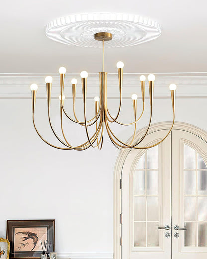 Arm Chandelier with Elegant