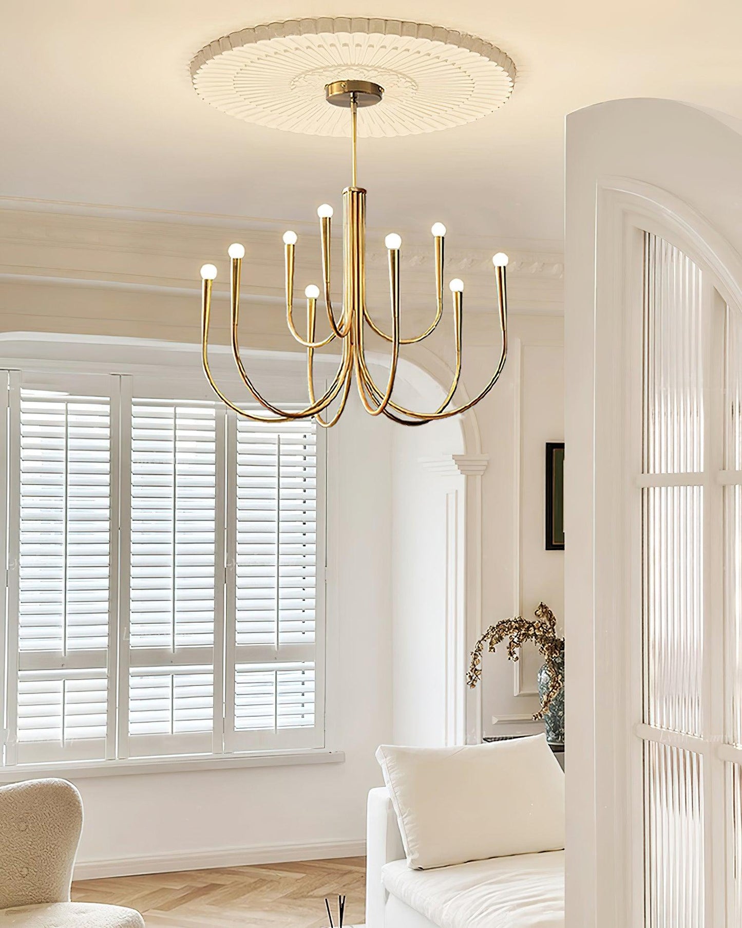 Arm Chandelier with Elegant