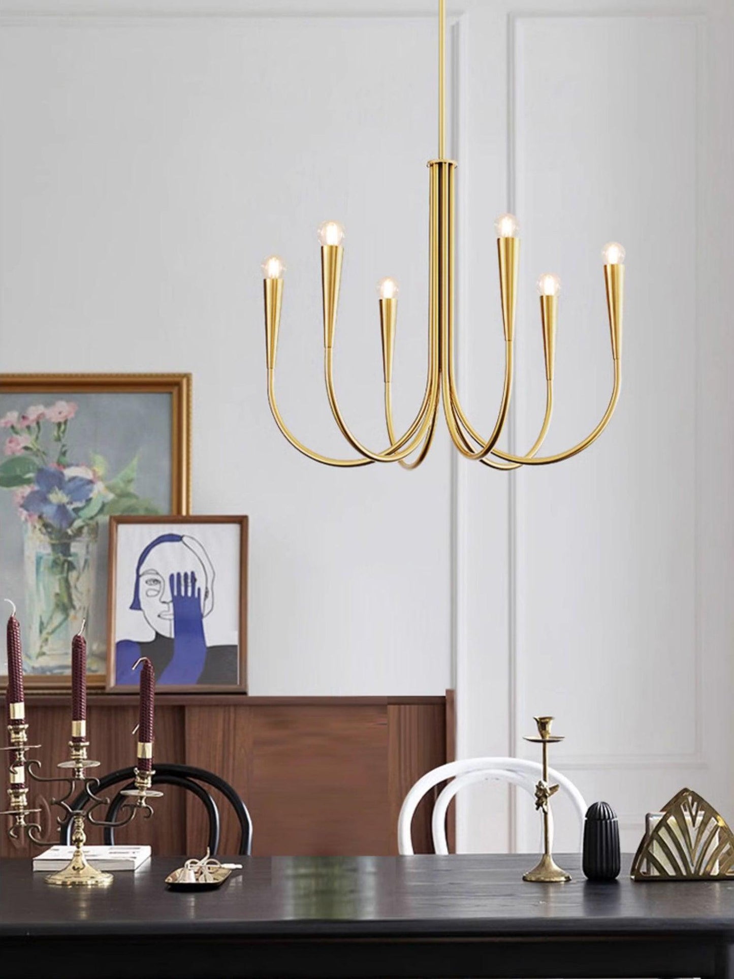 Arm Chandelier with Elegant