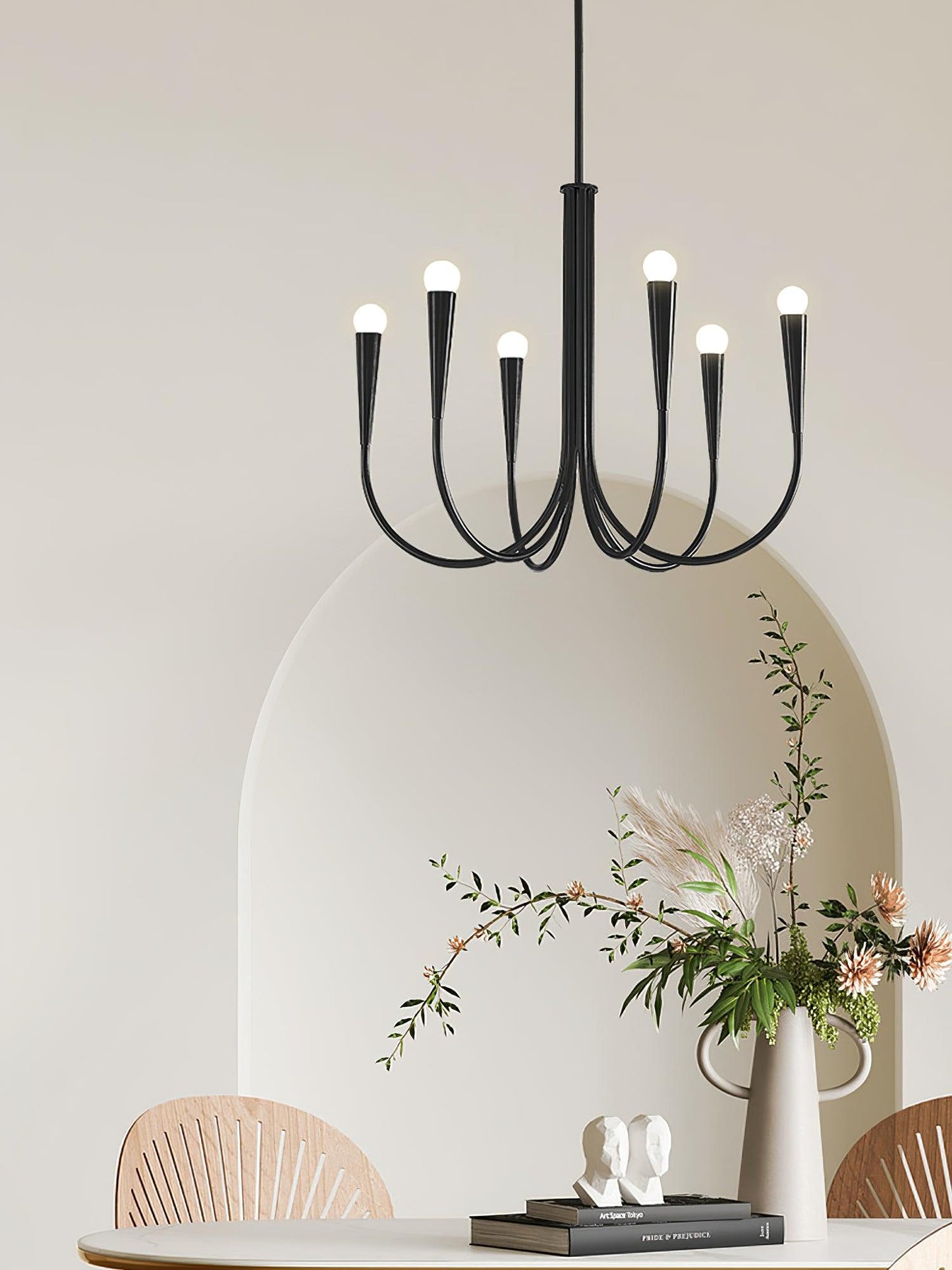 Arm Chandelier with Elegant