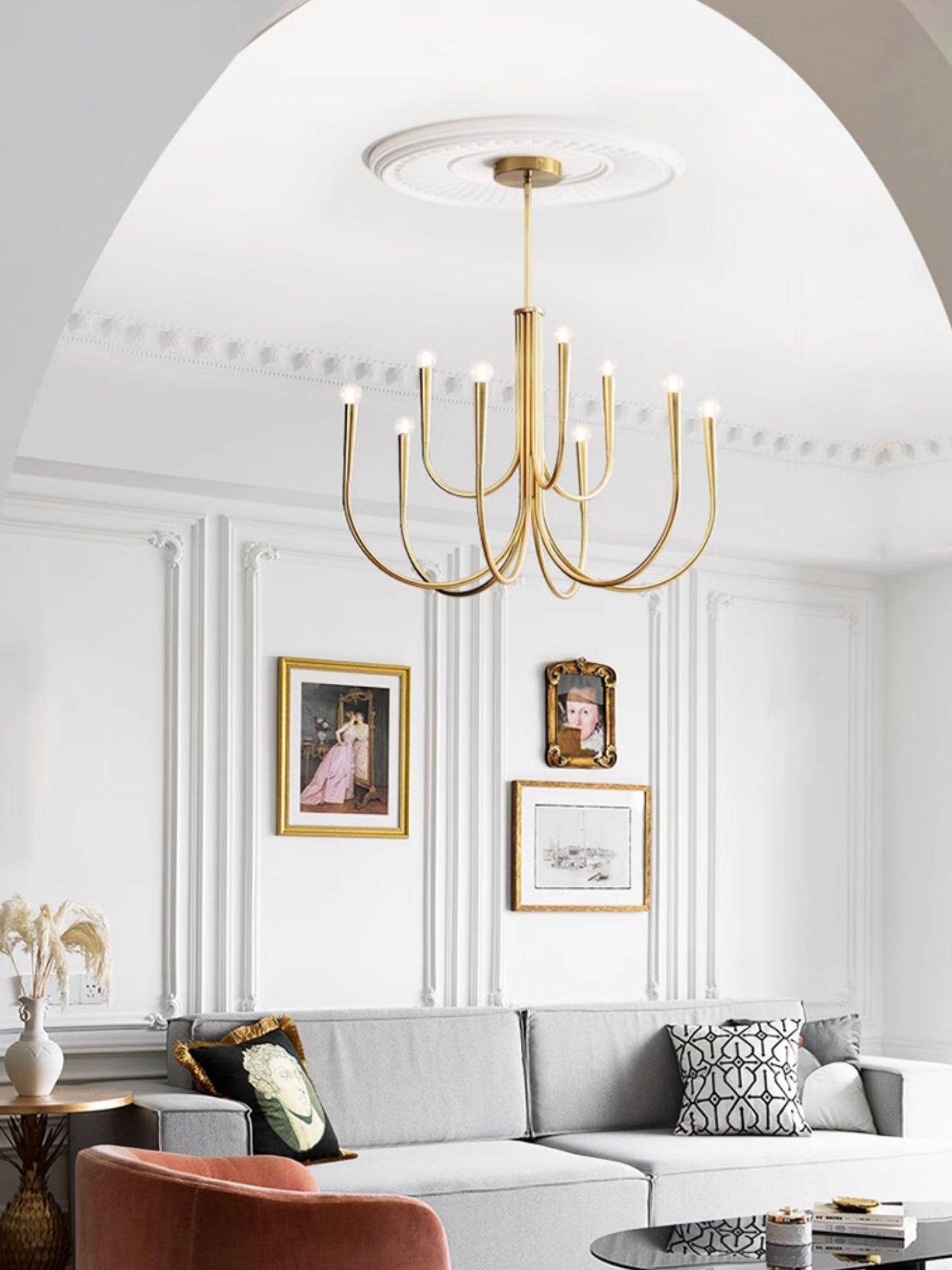 Arm Chandelier with Elegant