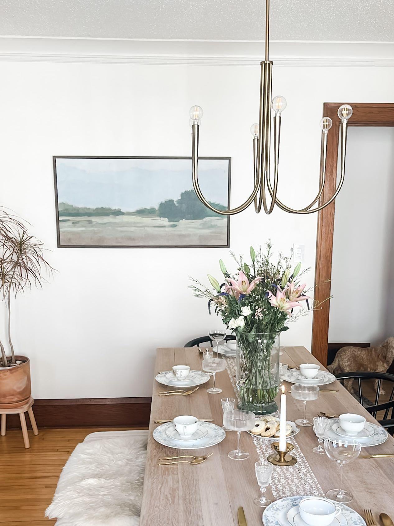 Arm Chandelier with Elegant
