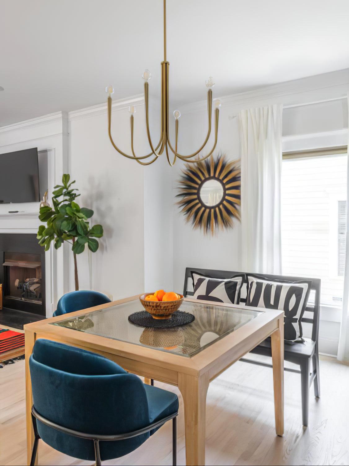 Arm Chandelier with Elegant